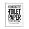 Stupell Industries Changing Toilet Paper Not Optional Funny Bathroom Phrase Framed Wall Art